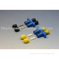 ST/UPC Duplex Plastic Fiber Optic Adapter